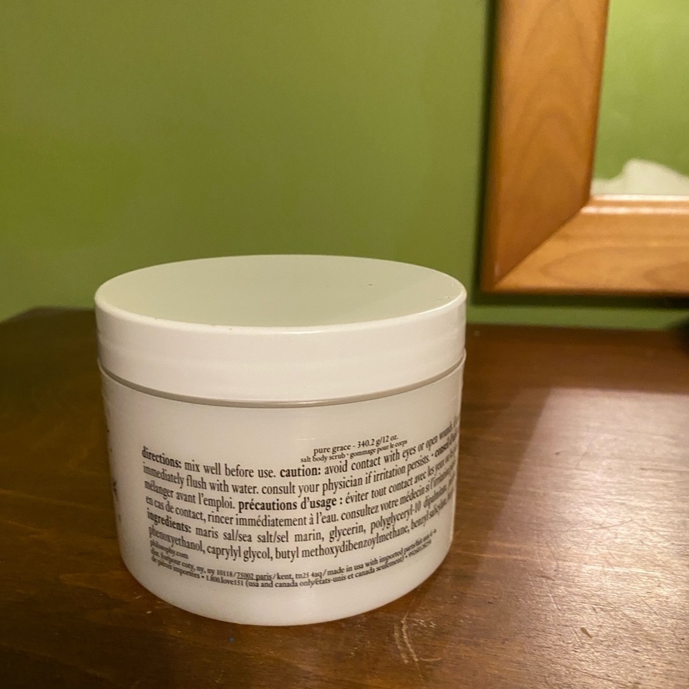 Philosophy Pure Grace Salt Body Scrub White - Picture 2 of 4